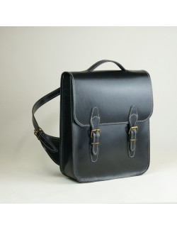 Mochila Holanda color miel cosida con hilo crudo