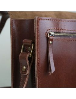 Cartera Holanda horizontal en color tabaco