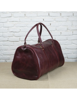 Bolsa de Viaje en color burdeos cosida en burdeos