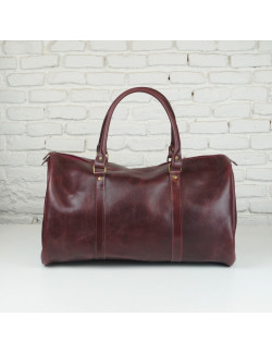 Bolsa de Viaje en color burdeos cosida en burdeos
