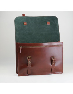 Cartera Mateo en color tabaco