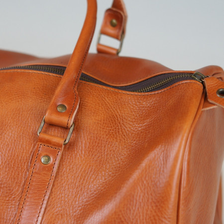 Bolsa de Viaje en color original cosida en marrón