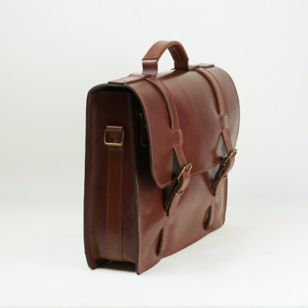 Cartera Mateo en color tabaco