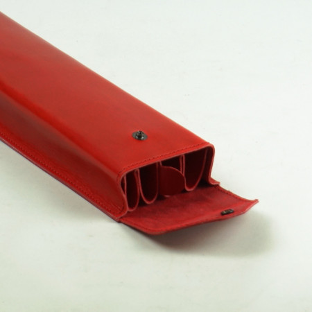 Funda Abanico para pinceles en rojo