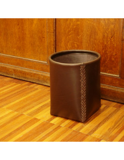 Papelera en color choco