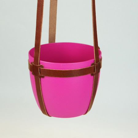 Macetero en color tabaco