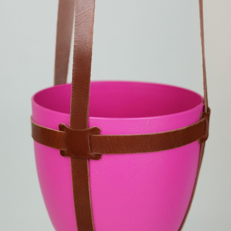 Macetero en color tabaco