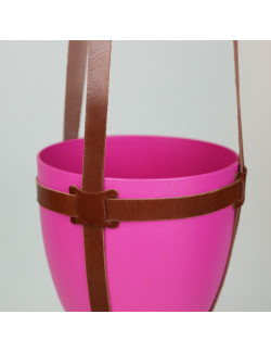 Macetero en color tabaco