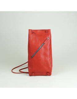 Talego color rojo cosido en burdeos claro