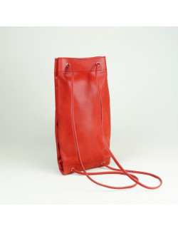 Talego color rojo cosido en burdeos claro