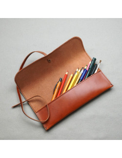 Plumier en piel original