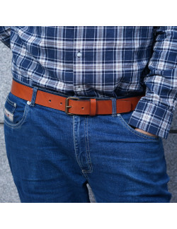 Cinturón original, hebilla Mod 1 en oro viejo