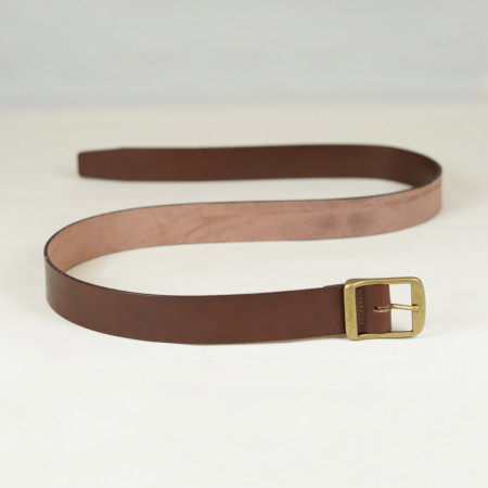 Cinturón tabaco, hebilla Mod 3 en oro viejo