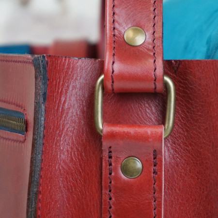 Cartera Holanda horizontal en color cereza