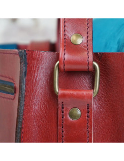 Cartera Holanda horizontal en color cereza