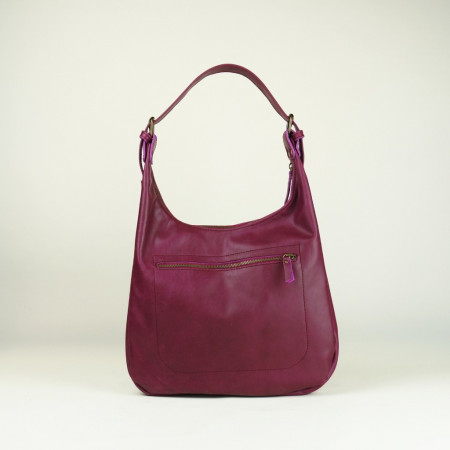 Definitivo en color púrpura cosido en burdeos