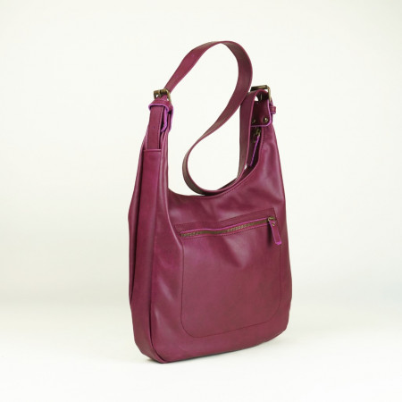 Definitivo en color púrpura cosido en burdeos