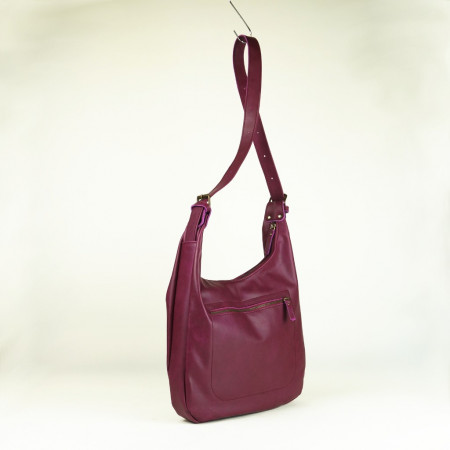 Definitivo en color púrpura cosido en burdeos